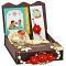 GIFT HAMPER - Beautiful Red Blossom Lumba Bhaiya Bhabhi Rakhi 