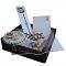 GIFT HAMPER - Special Silver BRO Rakhi With Adorable Beads