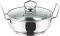 Vinod Cookware Stainless Steel Kadai with Lid 2.7 Liters
