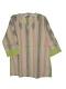 Casual Cotton Kurta With Stripes & Embroidery Casual Cotton Kurta With Stripes & Embroidery