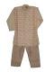 Boys Jodhpuri Kurta Pajama In Light Gold Jamawar Boys Jodhpuri Kurta Pajama In Light Gold Jamawar