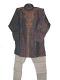 Boys Kurta Pajama In Grey & Blue With Embroidery