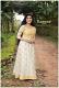 Pure banarasi silky fabric  with golden zari jaquard all over gown