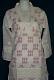 Blouse Cotton Organdy White Hand Embroidered Tunic Top Kurti M Size #056 Blouse Cotton Organdy White Hand Embroidered Tunic Top Kurti M Size #056