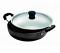 Vinod Black Pearl Hard Anodised Deep Kadai 30 cm With SS Lid