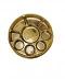 9 Compartment Disposable Gold Plates - Indian Thali Plastic Tray - 100 Plates 9 Compartment Disposable Gold Plates - Indian Thali Plastic Tray - 100 Plates