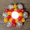 Diwali special - beautiful woolen ball mini rangoli Diwali special - beautiful woolen ball mini rangoli