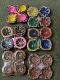 16 Pcs Decorative Colorful Assorted Earthen Clay Diya for Diwali 16 Pcs Decorative Colorful Assorted Earthen Clay Diya for Diwali