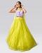 Yellow Designer lehenga in Net 
