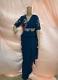 Blue Silk Saree w/ Stitched blouse & belt / blue saree USA Blue Silk Saree w/ Stitched blouse & belt / blue saree USA