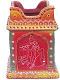 Radha Krishna Carving Terracotta Clay Holi Basil Planter / Tulsi Pot 10" Radha Krishna Carving Terracotta Clay Holi Basil Planter / Tulsi Pot 10"