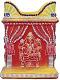 Decorated Ganesha Carving Terracotta Clay Holi Basil Tulsi Planter 8"