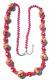 Bright Long Glass Bead Chain in Pink Bright Long Glass Bead Chain in Pink