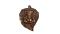 Black Metal Antique Wall Hanging Decor of Ganeshji On Betal Leaf - 12" Black Metal Antique Wall Hanging Decor of Ganeshji On Betal Leaf - 12"