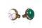 Brass Resin Stone Round Ring 