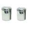 2 Pcs Stainless Steel Containers Dubba w/ See Thru Lid - 7" or 8.5"