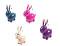 Handcrafted Wooden Channapatna Bobblehead Rabbit Toys