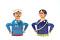 Handcrafted Wooden Channapatna King and Queen Doll in Blue Handcrafted Wooden Channapatna King and Queen Doll in Blue