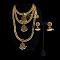 3 Step Pearl and Kempstone Long Necklace 