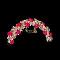 Gold and Red Paper Flower Veni