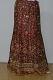 Maroon Georgette Fish Cut Lehanga w/ Blouse, Optional Sleeves & Stole