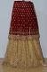 Red & Baige Net Lehanga w/ Blouse & Stole
