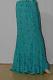 Teal Green Georgette Fish Cut Lehanga w/ Sleeveless Blouse & Stole