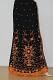 Orange & Black Chiffon Lehanga w/ Choli & Stole