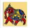 Royal Madhubani Elephant Painting On Canvas Royal Madhubani Elephant Painting On Canvas