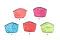 Cute Bright Brocade Pouch Small