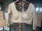 Size 40 Lace Fabric Gold Blouse 