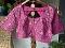 Size 40 Magenta Pink Pure Brocade Silk Size 40 Magenta Pink Pure Brocade Silk