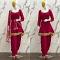 Suit Solid Crepe Dhoti Salwar Kameez Dupatta Small Medium Size #6381207