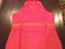 Sleeveless Jecard Kurti, Red Cotton Jecard In cut Kurta