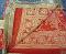 Traditional Design Red Mata ki Chunni / Dupatta Indian Pooja Ghar #1411245