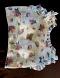 Elegant Pure Georgette Blouse w/ Heavy Digital Print & Frill Work (S) Elegant Pure Georgette Blouse w/ Heavy Digital Print & Frill Work (S)