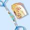 Adorable Blue Pebble Rakhi With Golden Ghungroo + Roli & Chaval Adorable Blue Pebble Rakhi With Golden Ghungroo + Roli & Chaval