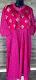 Magenta Pure Kota Cotton Long Anarkali Dress (XL) Magenta Pure Kota Cotton Long Anarkali Dress (XL)
