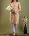 Peach Color Red/White Print Cotton Kurti S-M-L-XL Kurti Tunic #6201675