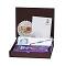 UtsaWe GIFT HAMPER - Turquoise Semi Precious Stone Round Beads Rakhi