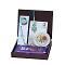 UtsaWe GIFT HAMPER - Blue Mina Lumba Rakhi With Beads Tassel 