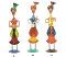 Rajasthani Metal Emboss Painting Musician Men Dolls Showpiece Figurine Rajasthani Metal Emboss Painting Musician Men Dolls Showpiece Figurine