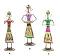 Rajasthani Metal Emboss Painting Musician Lady Dolls Showpiece Figurine Rajasthani Metal Emboss Painting Musician Lady Dolls Showpiece Figurine