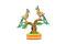 Hand Made Wood Tree With Peacock From Orissa Hand Made Wood Tree With Peacock From Orissa