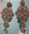 Earrings - Indian Designer Earrings Silver CZ Stones