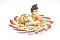 Decorative Krishna Idol On Marble Lotus Plate Decorative Krishna Idol On Marble Lotus Plate