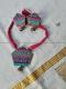 Colorful Zari necklace-earrings set - party wear - Boho Chic - ethnic wear 