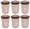 6 Pcs Stainless Steel Stackable Engraved Drinking Cups / Tumbler 6 Pcs Stainless Steel Stackable Engraved Drinking Cups / Tumbler