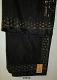 Bold & Beautiful Black Chiffon Georgette Gold CZ Saree  