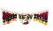 Bright Flowers Traditional Design Door Hanging / Toran / Bandarwar 36" Bright Flowers Traditional Design Door Hanging / Toran / Bandarwar 36"